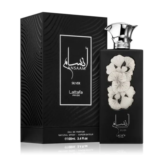 PERFUME ANSAAM SILVER LATTAFA - EAU DE PARFUM - 100ML - UNISEX